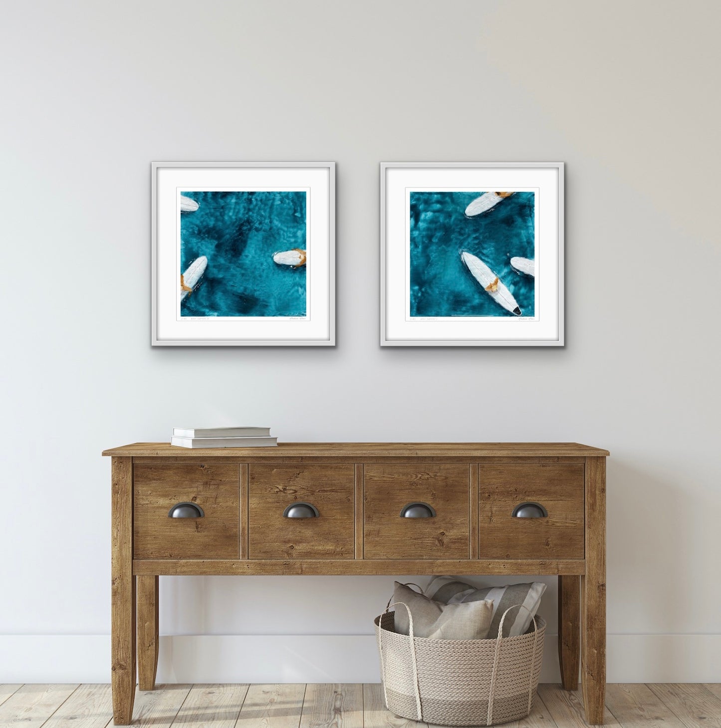 Limited Edition Print Navy Surfers II