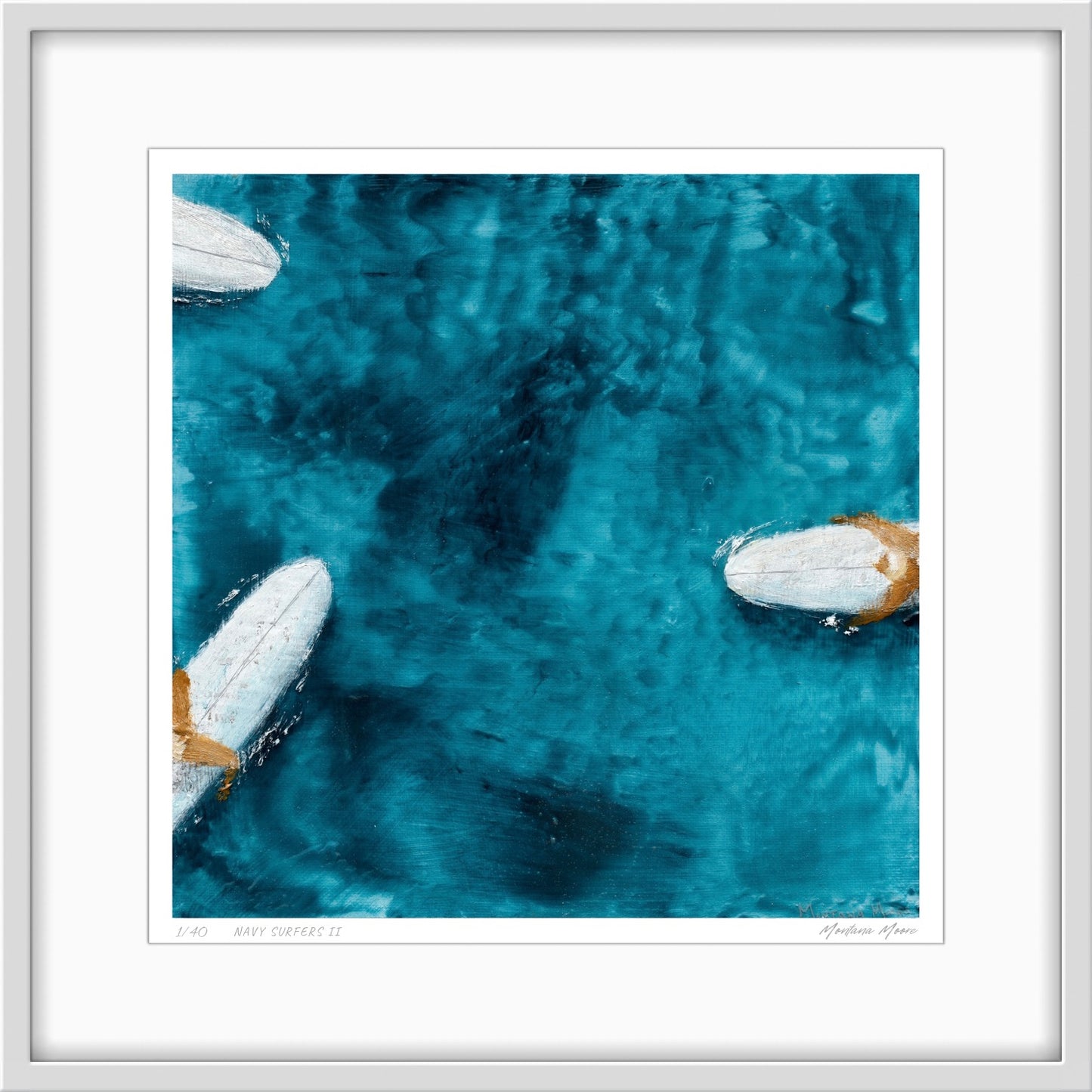 Limited Edition Print Navy Surfers II