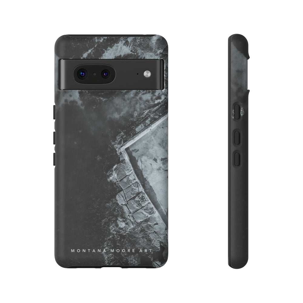 
                  
                    Cabbage Tree Ocean Pool BW | Phone Case
                  
                