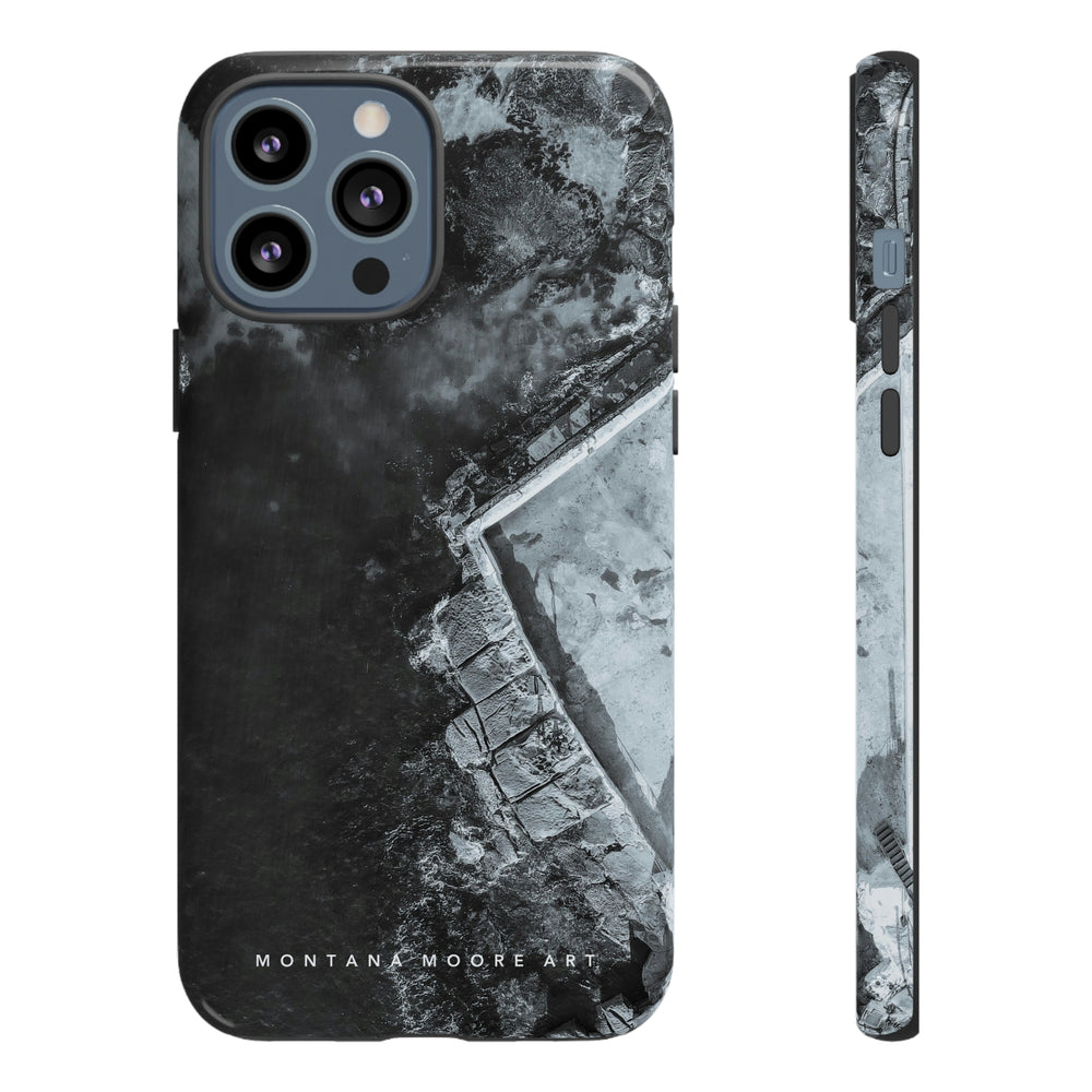 
                  
                    Cabbage Tree Ocean Pool BW | Phone Case
                  
                